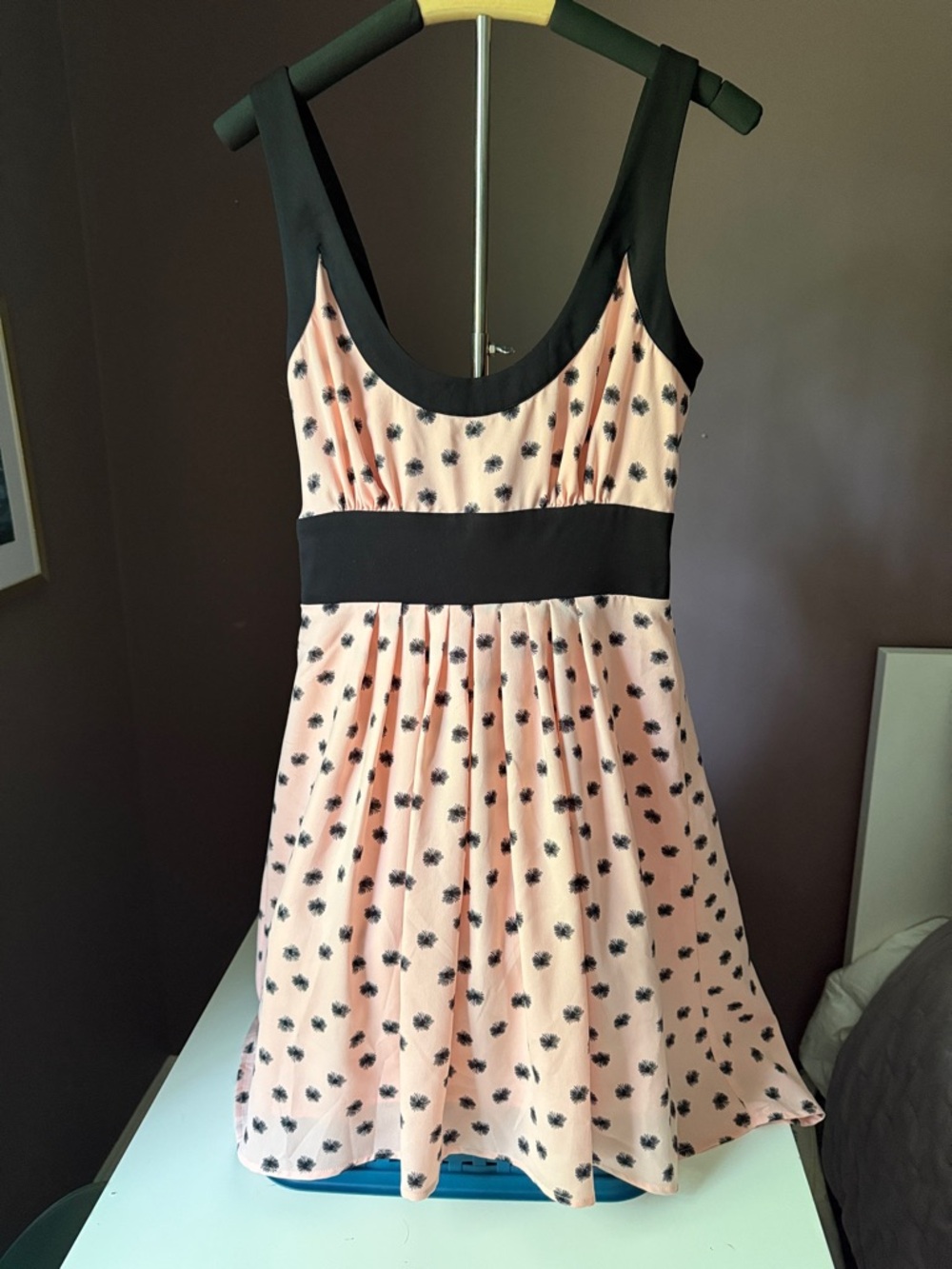 BB Dakota Pink and Black High-Low Dress